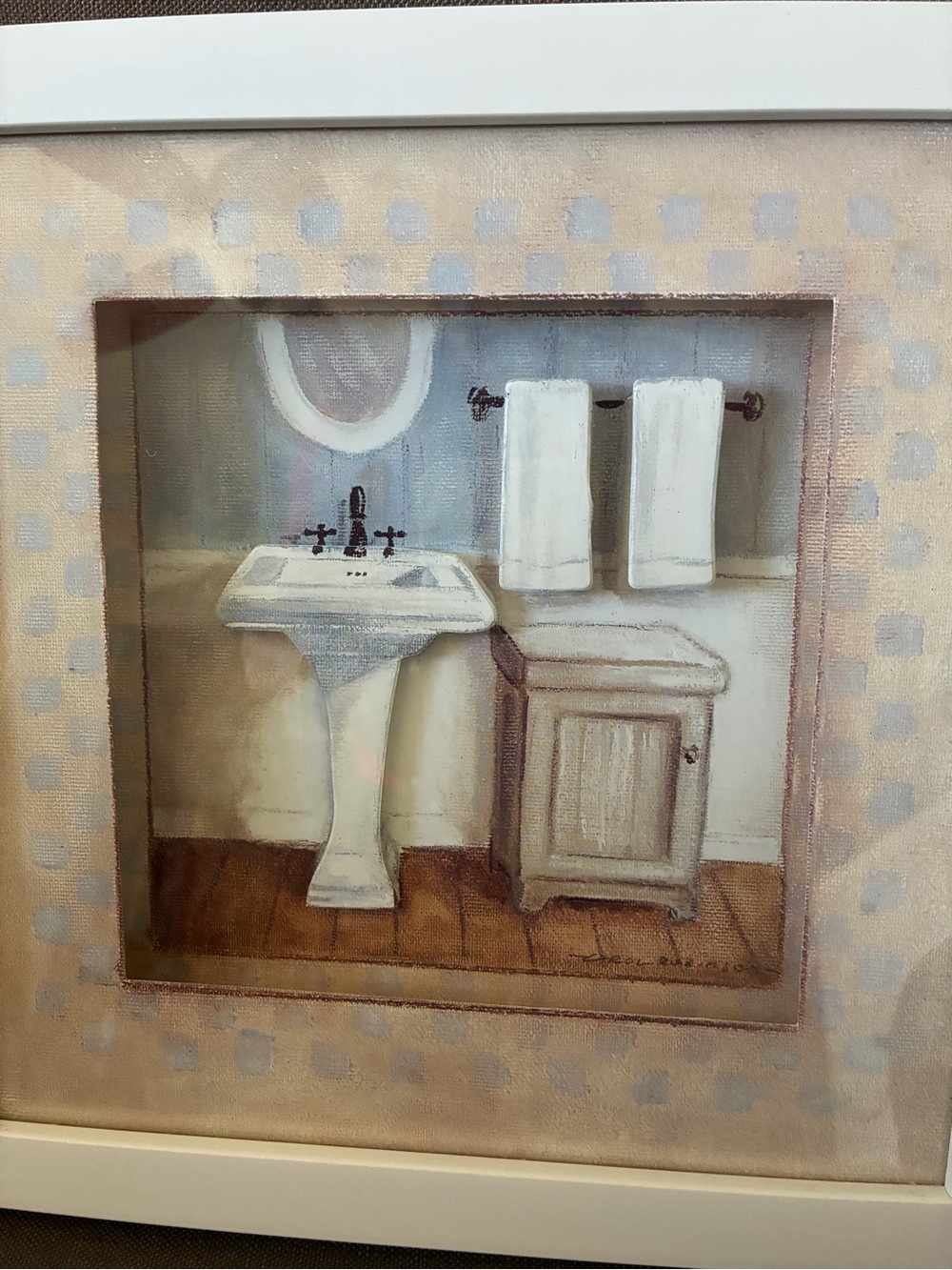 New bathroom photo framed
